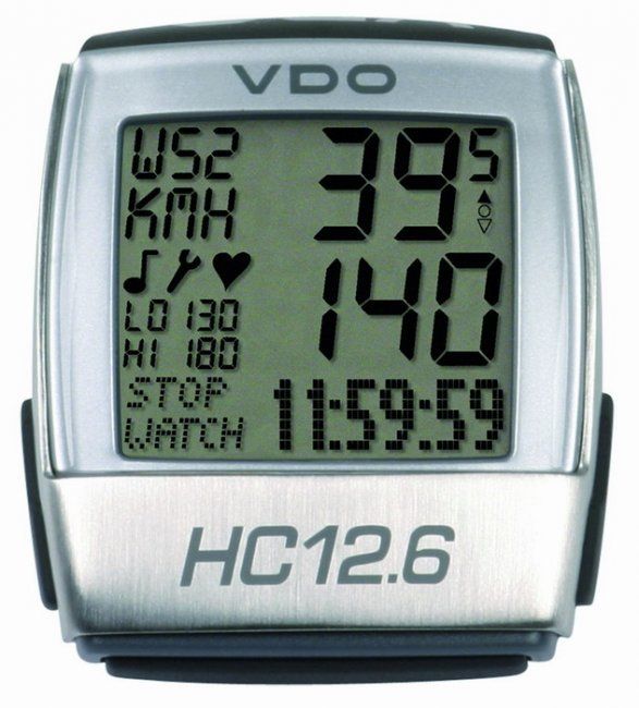 VDO VDO HC 12.6 z przewodem – z monitorem pracy serca (pulsometr) - zdjcie due